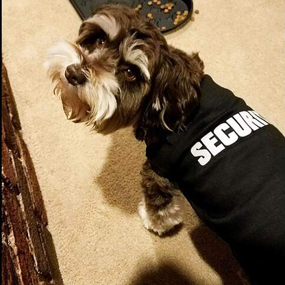 Security Dog Shirt Summer Clothes Pet Puppy T-Shirts Cotton Vest Clothes for Dogs and Cats